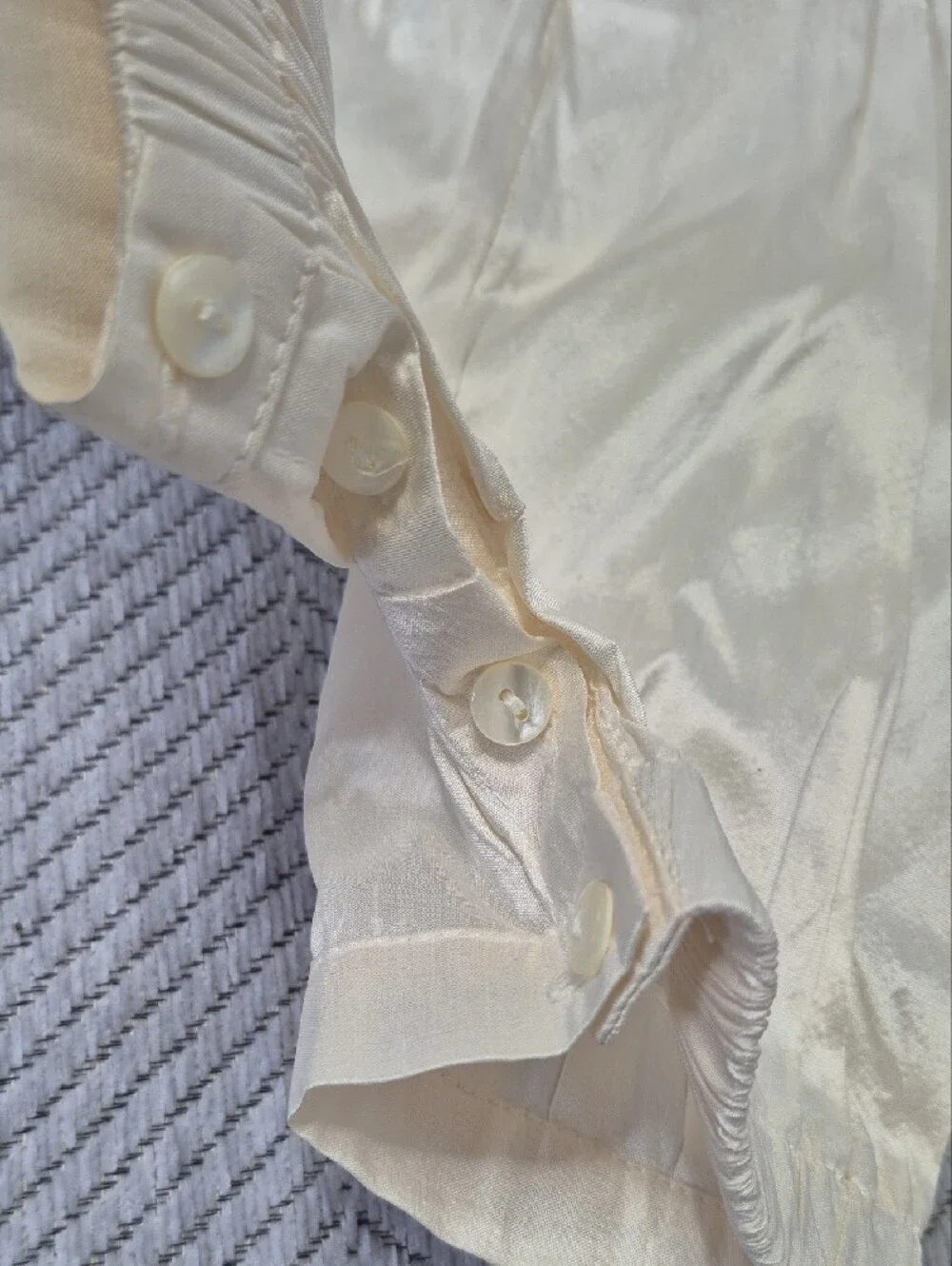 NWT Sarah Louise 100% Silk Boys Sailor Christening Formal Romper Hat 2pcs Set 3M